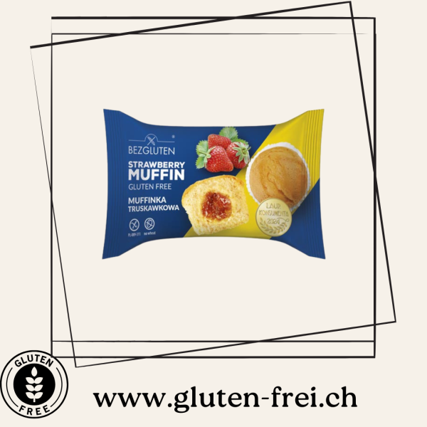 Muffin Strawberry Filling Bezgluten
